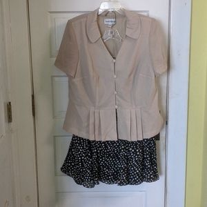 Danny and Nicole 16 w polka dot skirt set